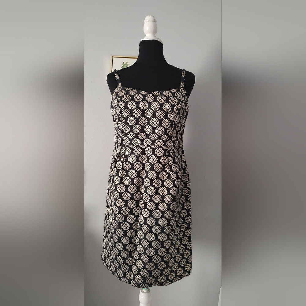 Fress Cocktail Limited Edition Gold & Black Size 8 Sleeveless Zipper Good Condit